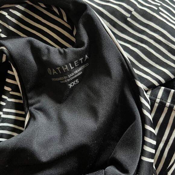 Athleta A-C Conscious Crop Printed Bikini Top Size XXS - Picture 5 of 6